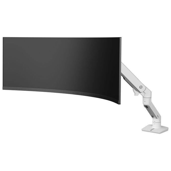 Ergotron 45-693-216 HX Braccio Porta Monitor da Scrivania 57'' VESA 75x75 100x100 mm 17 Kg gestione cavi colore Bianco