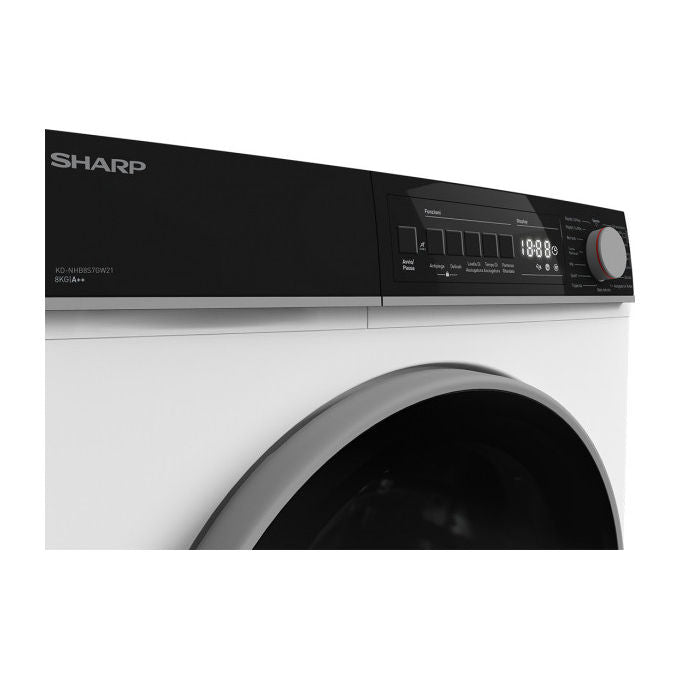 Sharp KD-NHB8S7GW21 Asciugatrice Pompa di Calore 8 Kg Classe A++ 15 Programmi 65 dB (84x59x56 cm) colore Bianco