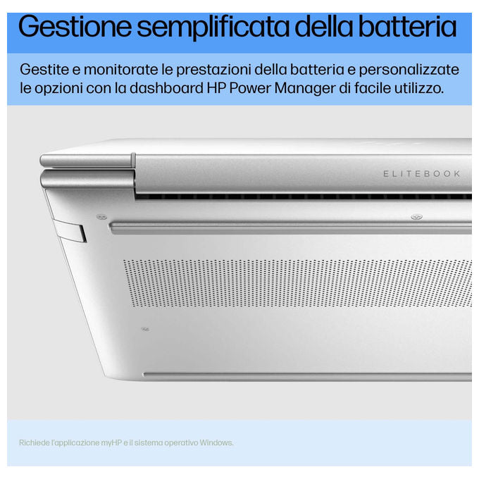 HP EliteBook 660 G11 Intel Core Ultra 7 16GB RAM 512GB SSD WUXGA Argento colore Argento