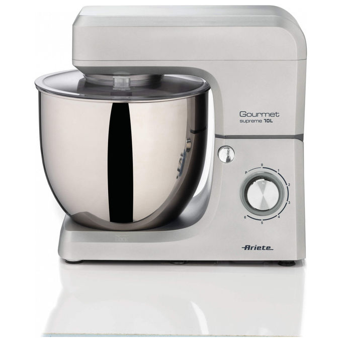 Ariete 1576-00 Gourmet Supreme Impastatrice Planetaria 10 L 2000 W 6 Velocita' Acciaio Inox colore Argento