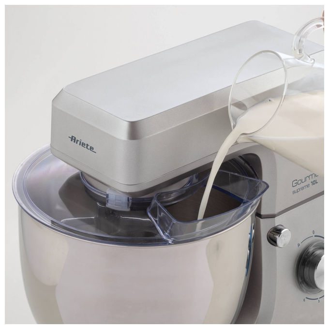 Ariete 1576-00 Gourmet Supreme Impastatrice Planetaria 10 L 2000 W 6 Velocita' Acciaio Inox colore Argento