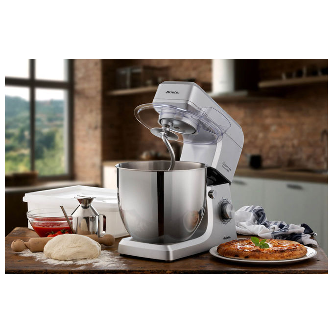 Ariete 1576-00 Gourmet Supreme Impastatrice Planetaria 10 L 2000 W 6 Velocita' Acciaio Inox colore Argento