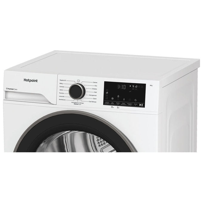 Hotpoint HPT83DBSIT Délica Asciugatrice Pompa di Calore 8 Kg Classe D EasyIron PetHair Care 64 dB (85x60x55 cm) colore Bianco