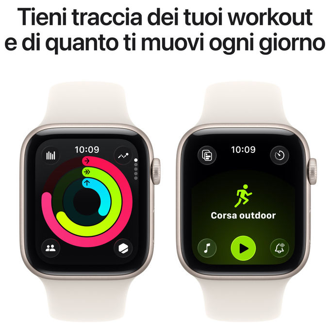Apple Watch SE 3 GPS 44mm Cassa in Alluminio Galassia Sport Band Galassia
