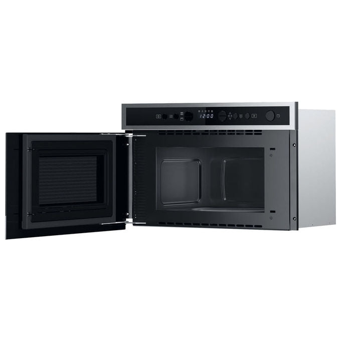 Whirlpool, Microonde con Grill, Inox, Display Digitale, Funzione Crisp, 22 Litri