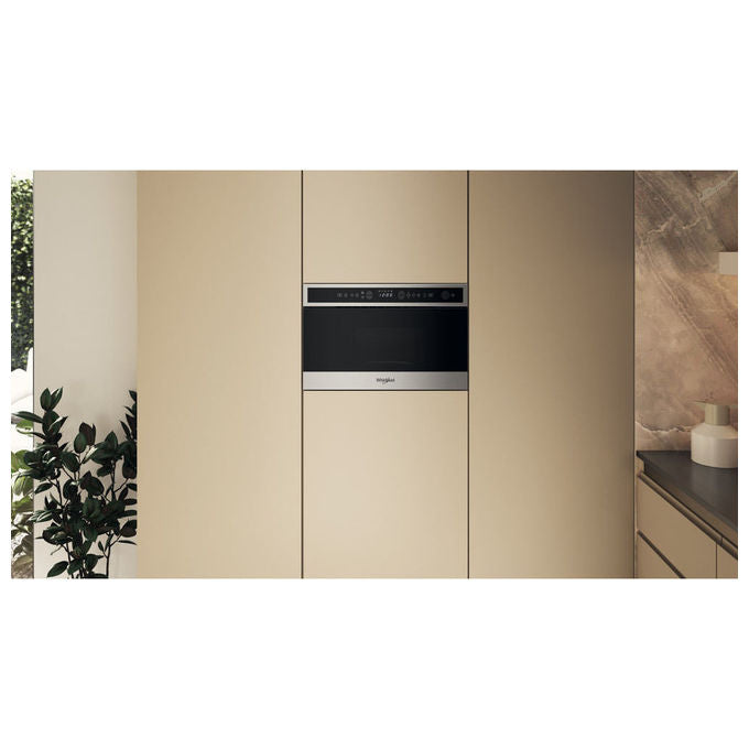 Whirlpool, Microonde con Grill, Inox, Display Digitale, Funzione Crisp, 22 Litri