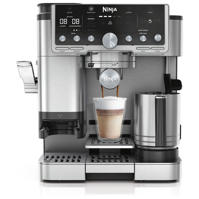 Ninja, Macchina da Caffe' Automatica-Manuale ES701EU, 2 Litri, Nero Acciaio