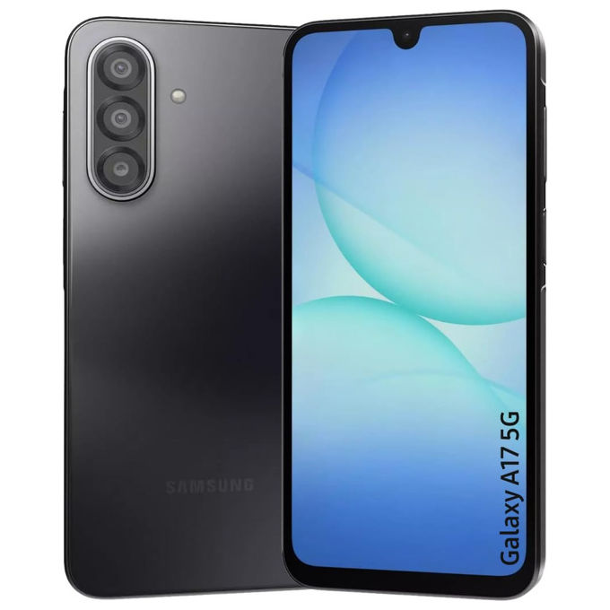 Samsung SM-A176BZKAEEE Galaxy A17 5G Enterprise Edition Smartphone 128GB 4GB RAM Display 6.7'' Super AMOLED 50MP 5000 mAh Android 15 colore Nero