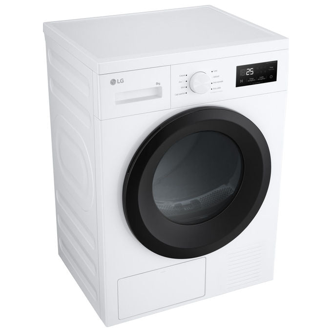LG RNA1008NWK Asciugatrice Pompa di Calore 8 Kg Classe D 8 Programmi Sensore Asciugatura (85x60x60 cm) colore Bianco