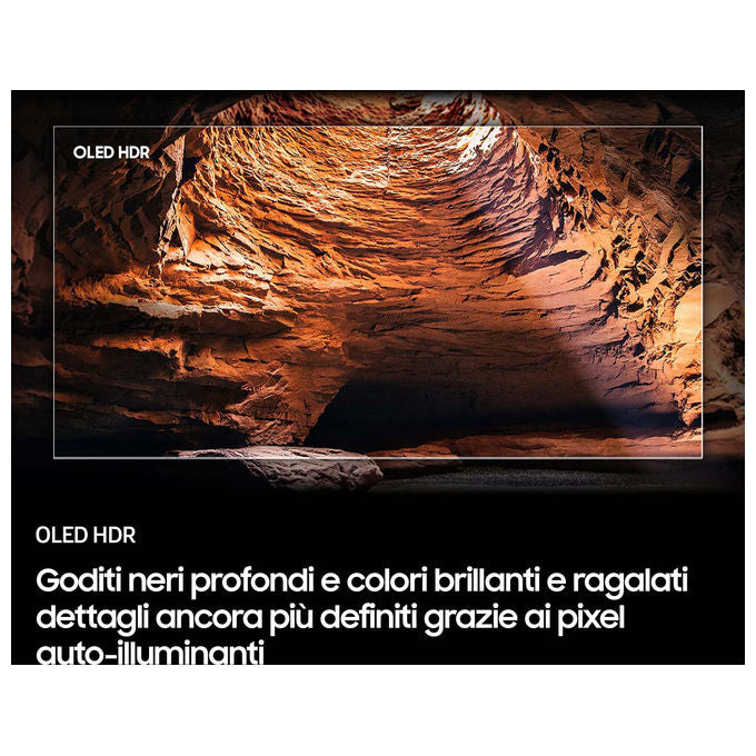 Samsung QE55S85FAUXZT Smart TV OLED 55'' 4K Ultra HD Processore NQ4 AI Gen2 Dolby Atmos HDR10+ colore Nero