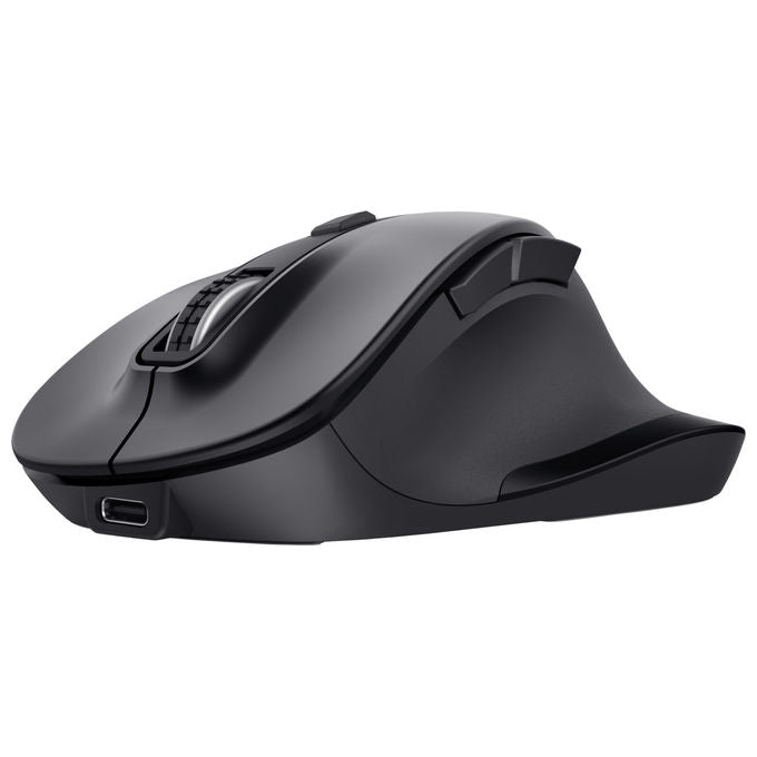 Trust Fyda Mouse Wireless Bluetooth Ergonomico 2400 DPI Nero