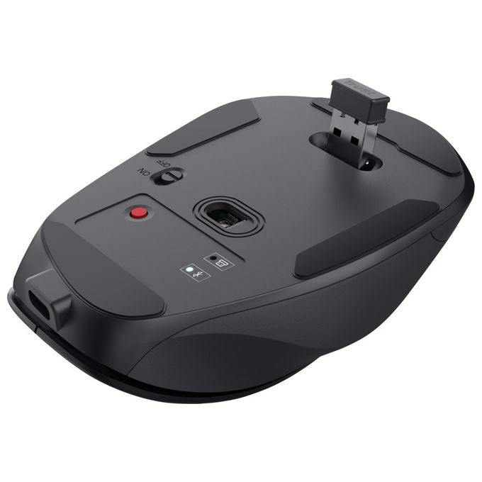Trust Fyda Mouse Wireless Bluetooth Ergonomico 2400 DPI Nero