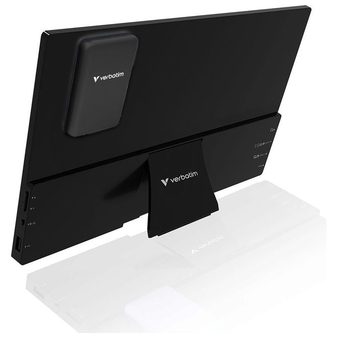 Verbatim, Monitor Portatile 13.3 Pollici, Touchscreen, Nero, Risoluzione 1920x1200