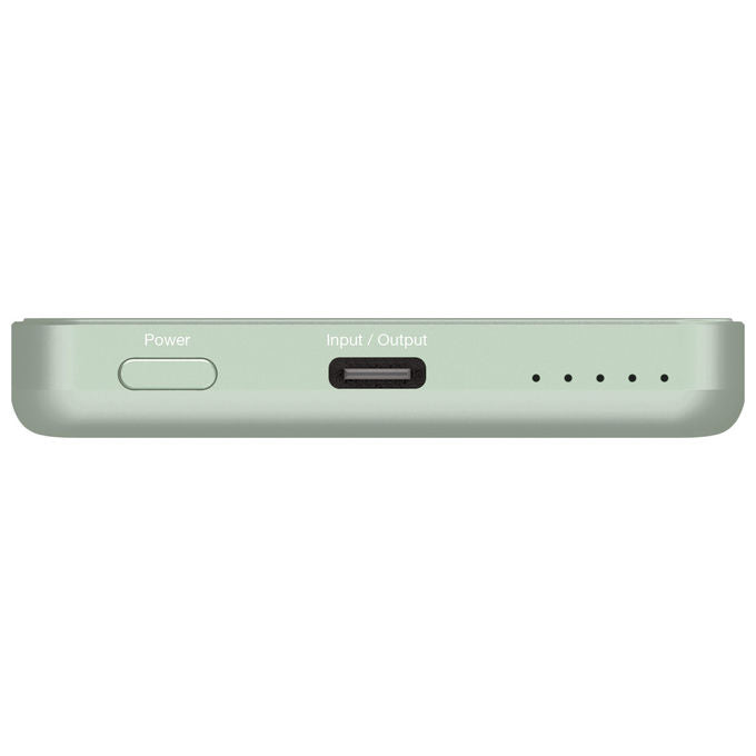 Verbatim, Power Bank 5000mAh, Ricarica Wireless, Verde