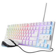 Trust Set Gaming GXT798W Tastiera e Mouse Bianco Layout Italiano