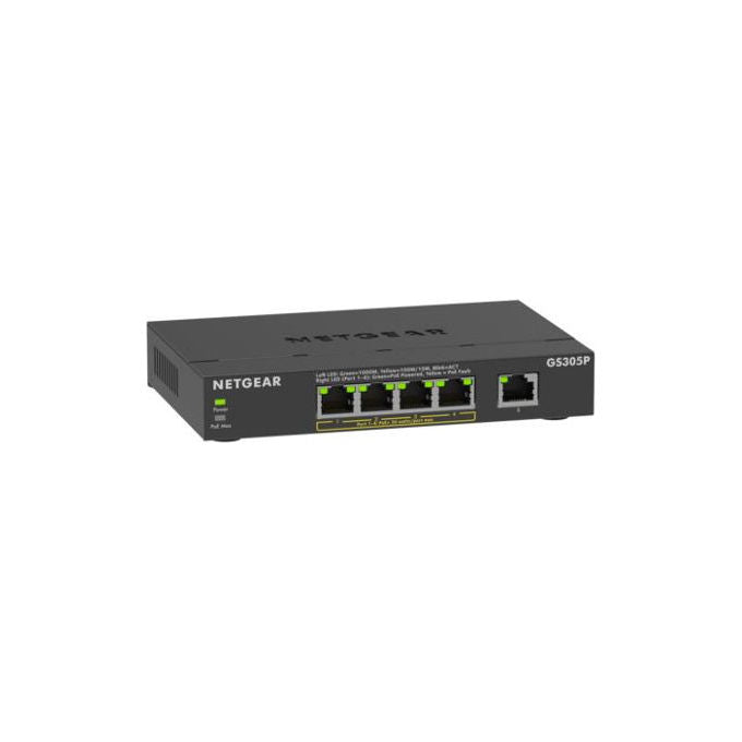 Netgear, Switch 5 Porte Gigabit Ethernet, Non Gestito, con PoE