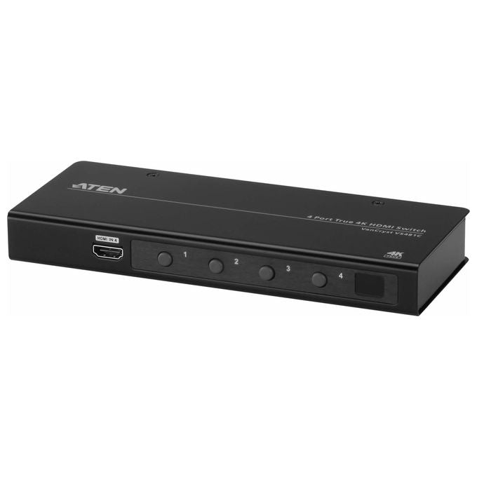 Aten Switch HDMI 4K Reale 4 Porte VS481C Nero