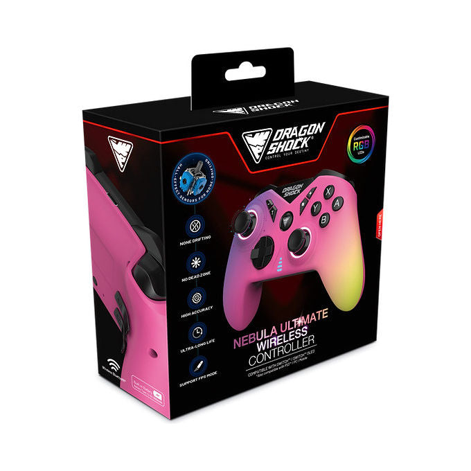 Dragonshock Gamepad Bluetooth Multicolore Nebula Ultimate per Nintendo Switch