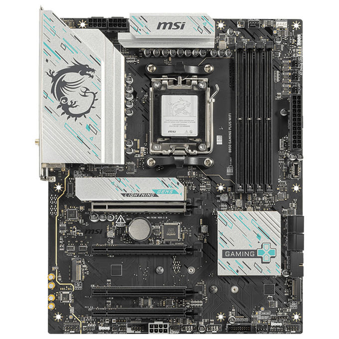MSI 7E56-001R B850 Gaming Plus WiFi Scheda Madre ATX Socket AM5 DDR5 8200 MT-s PCIe 5.0 x16 M.2 Gen5 Wi-Fi 7 LAN 5G