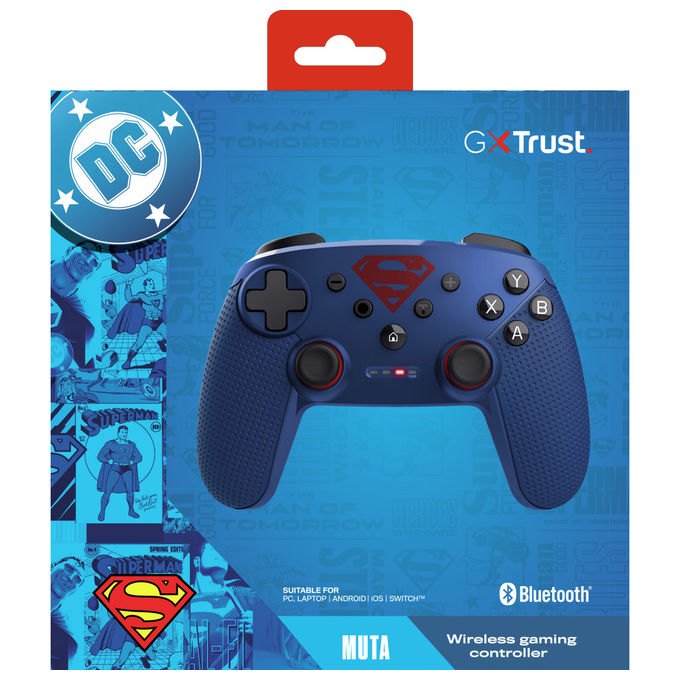 Trust Gamepad Wireless GXT 542SM Muta Bluetooth RF USB Blu
