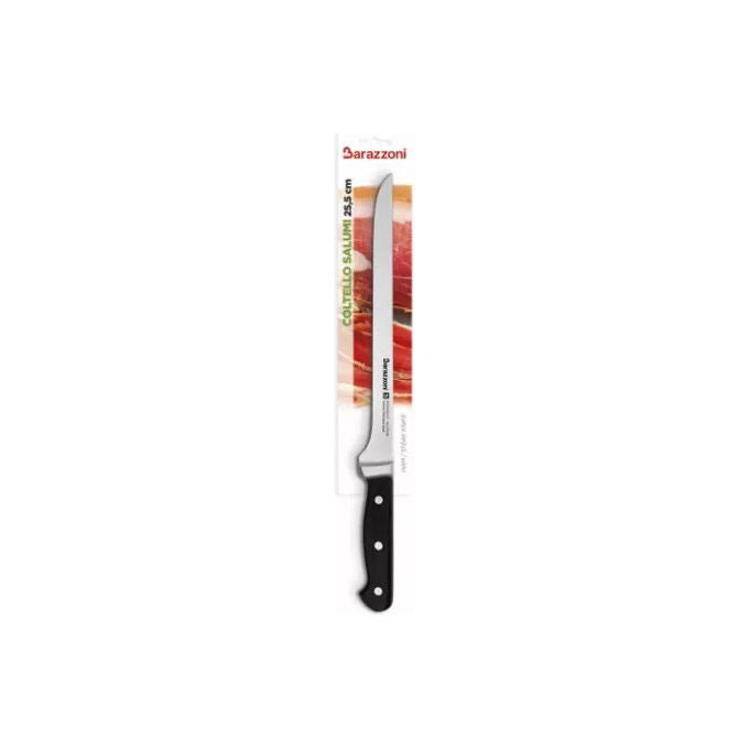 Barazzoni, Coltello per Salumi, 25.5 cm, Acciaio Inossidabile, Affilatura a Lunga Durata