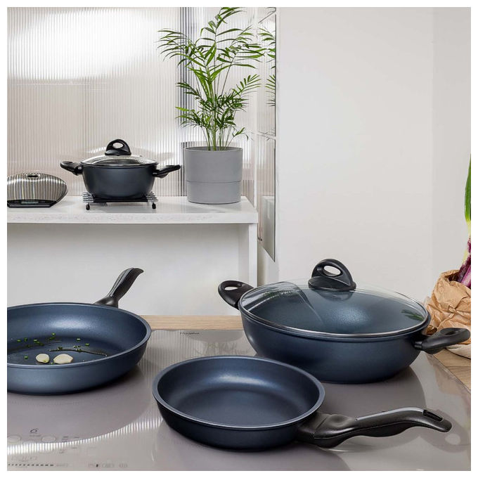 Barazzoni Kéramos Padella, 24 cm, In Alluminio Con Rivestimento In Ceramica
