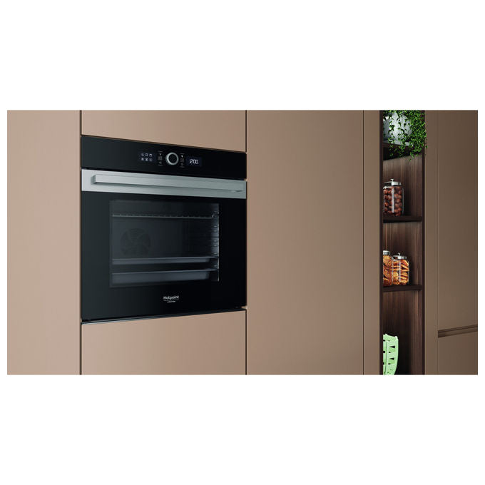 Hotpoint, Forno Elettrico Incasso, 73 L, Nero Acciaio Inox, HAOI5S8HM0XA