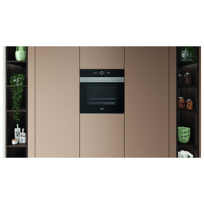 Hotpoint, Forno Elettrico Incasso, 73 L, Nero Acciaio Inox, HAOI5S8HM0XA