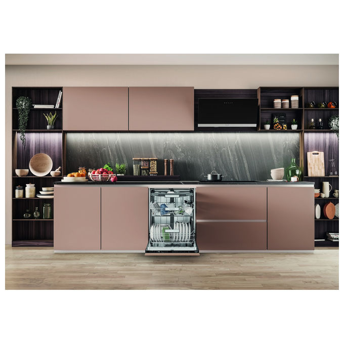 Hotpoint HA7IA15B2M6LS0 Lavastoviglie da Incasso 15 coperti Classe A 42 dB 10 programmi (82x60x55 cm) colore Nero