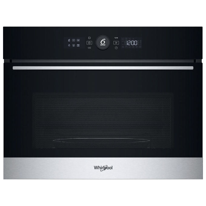 Whirlpool, Microonde Combinato da Incasso, 40 Litri, Nero Acciaio Inox, WMW5WHMX