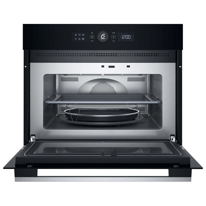 Whirlpool, Microonde Combinato da Incasso, 40 Litri, Nero Acciaio Inox, WMW5WHMX