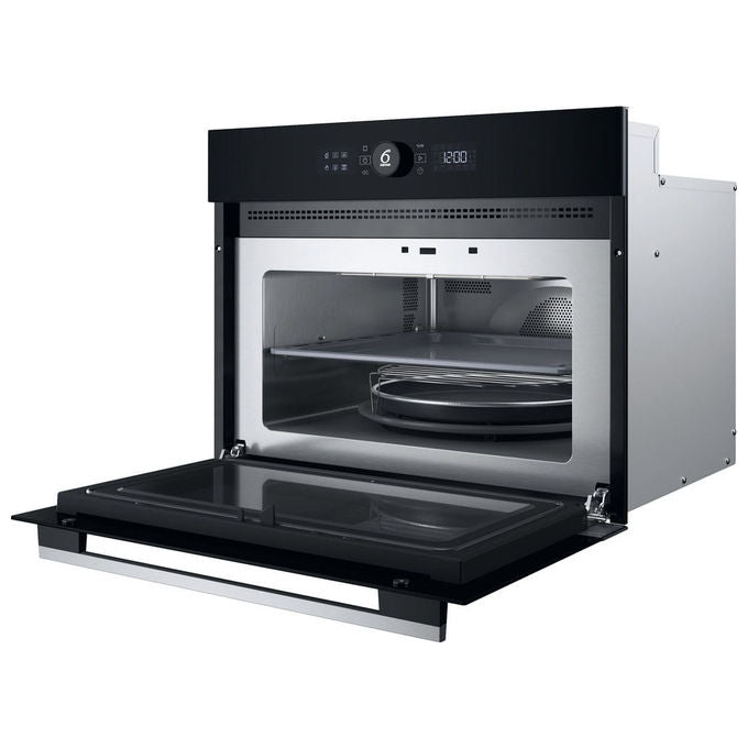 Whirlpool, Microonde Combinato da Incasso, 40 Litri, Nero Acciaio Inox, WMW5WHMX