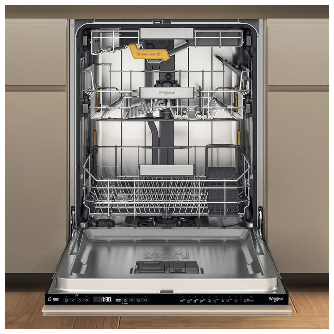 Whirlpool WH8IA15AM6LSC0 6° Senso Lavastoviglie da Incasso 15 coperti Classe A 38 dB PowerClean PRO NaturalDry (82x60x56 cm) colore Nero