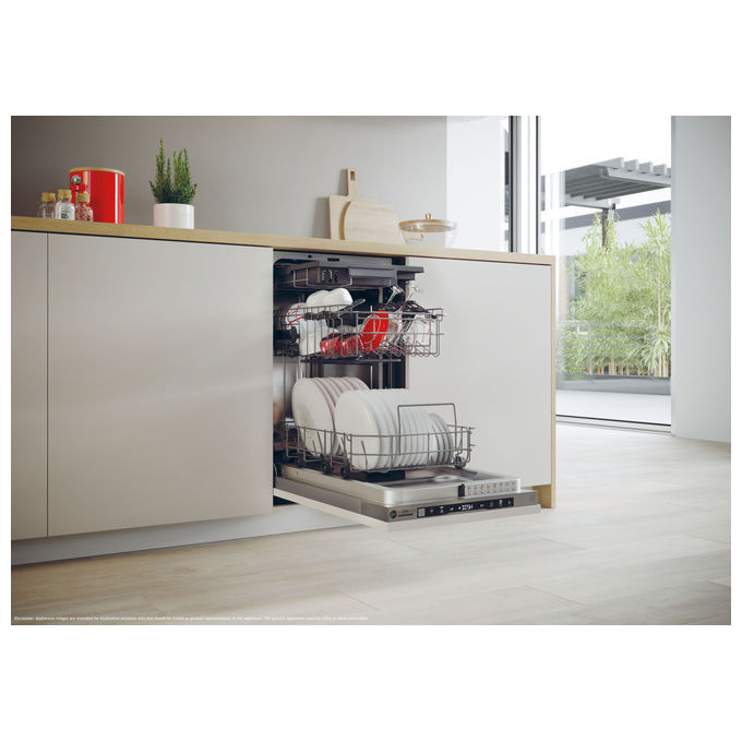 Hoover HI1C5SB1FS H-DISH 500 Lavastoviglie a Scomparsa Totale 11 coperti Classe C 45 dB Wi-Fi (82x45x58 cm)