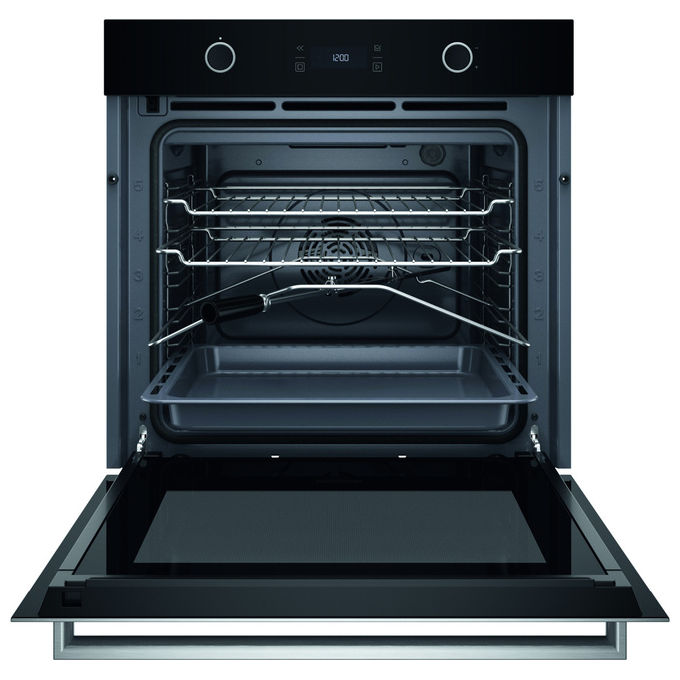 Hotpoint Ariston HAOI78PU0SXA, Forno Elettrico Multifunzione da Incasso, 73 L, Nero Acciaio