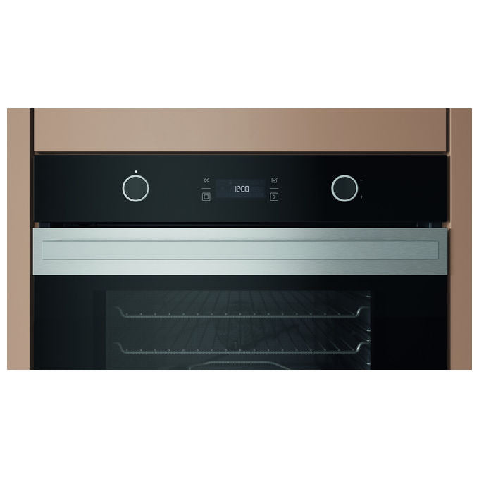 Hotpoint Ariston HAOI78PU0SXA, Forno Elettrico Multifunzione da Incasso, 73 L, Nero Acciaio