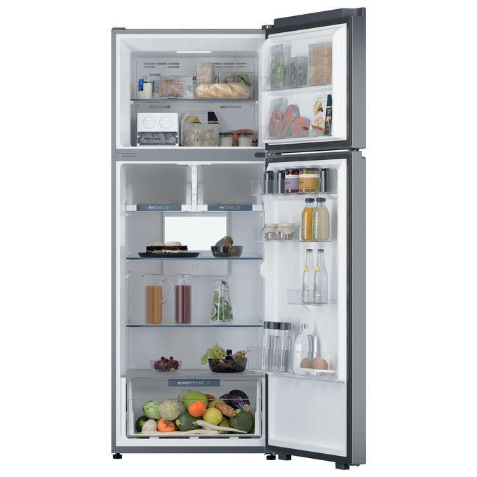 Haier HPR5718DNMX Frigorifero Doppia Porta Capacita' 464L Altezza 185cm Classe D 38dB colore Acciaio inox (70x185x69.5 cm)