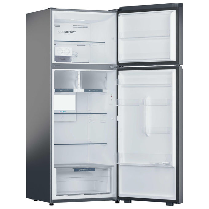 Haier HPR5718DNMX Frigorifero Doppia Porta Capacita' 464L Altezza 185cm Classe D 38dB colore Acciaio inox (70x185x69.5 cm)
