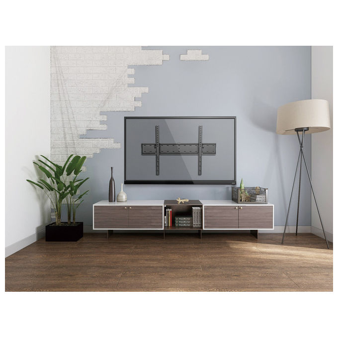 Equip 650332 Supporto TV da Parete Inclinabile 37'' 70'' VESA 600x400 40 Kg colore Nero