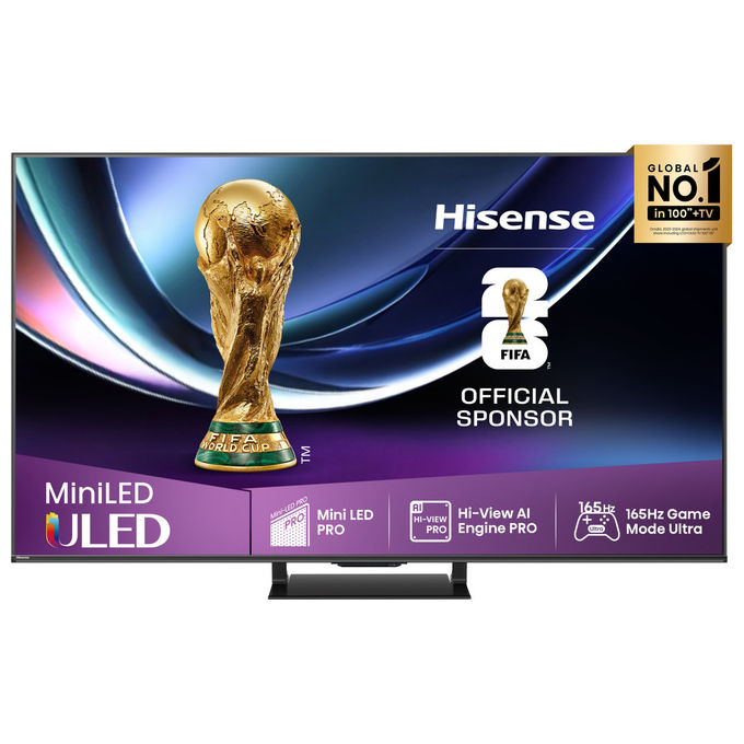 Hisense, TV 75 pollici 4K Ultra HD Mini LED Pro, Smart TV, Nero