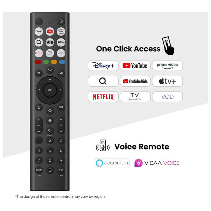 Hisense, TV Smart 4K Ultra HD 85U7Q, Mini LED, Wi-Fi, Nero