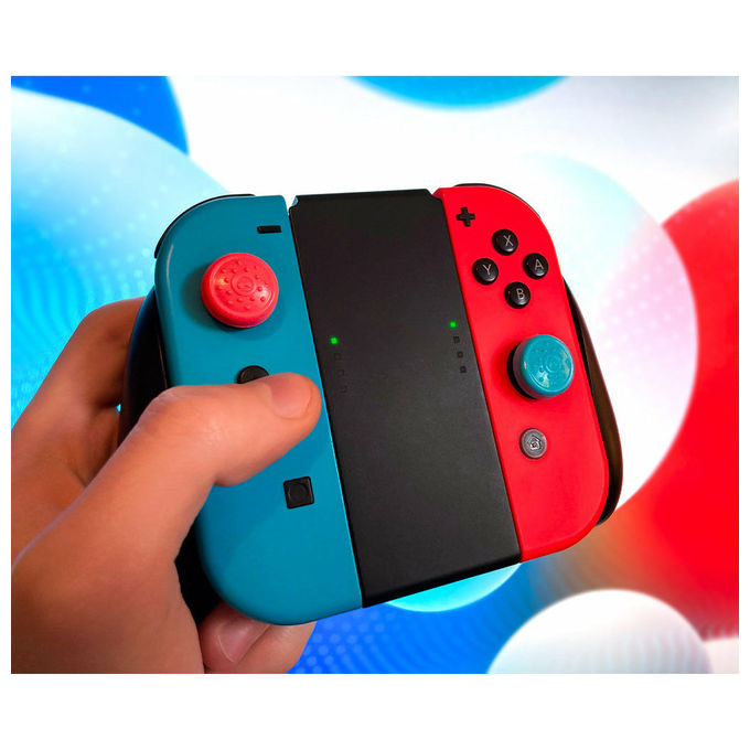 KontrolFreek Impugnature Joystick Analogico Nintendo Switch Joy-Con 8 pezzi Nero Blu Verde