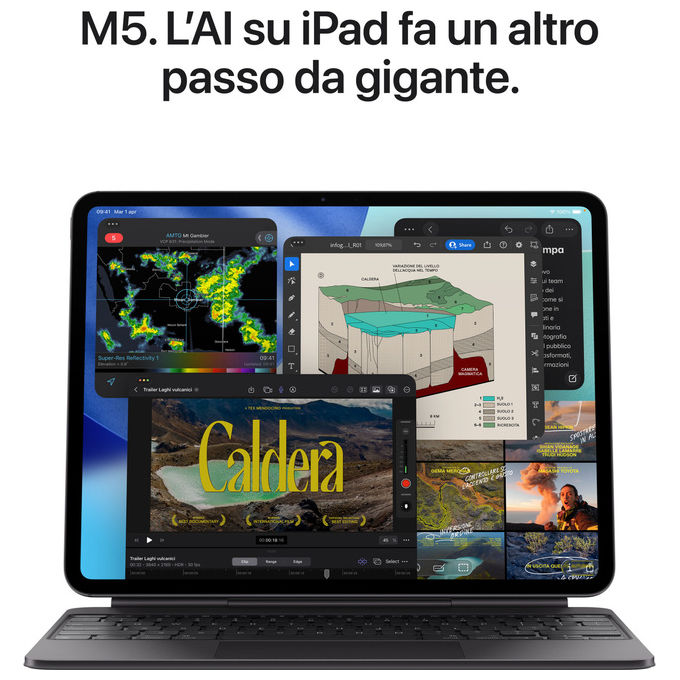 Apple, iPad Pro 11'', Wi-Fi, 256GB, Nero Siderale