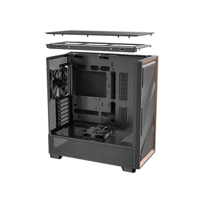 Antec, Case Midi Tower, Nero Legno, FLUX SE