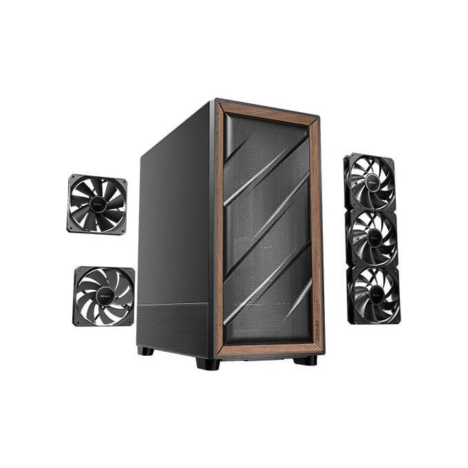 Antec, Case Midi Tower, Nero Legno, FLUX SE