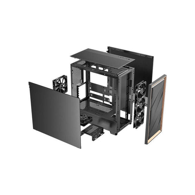 Antec, Case Midi Tower, Nero Legno, FLUX SE