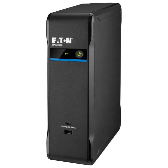 Eaton, Gruppo di Continuita' 0.9 kVA, UPS Standby con 4 Prese AC, Nero