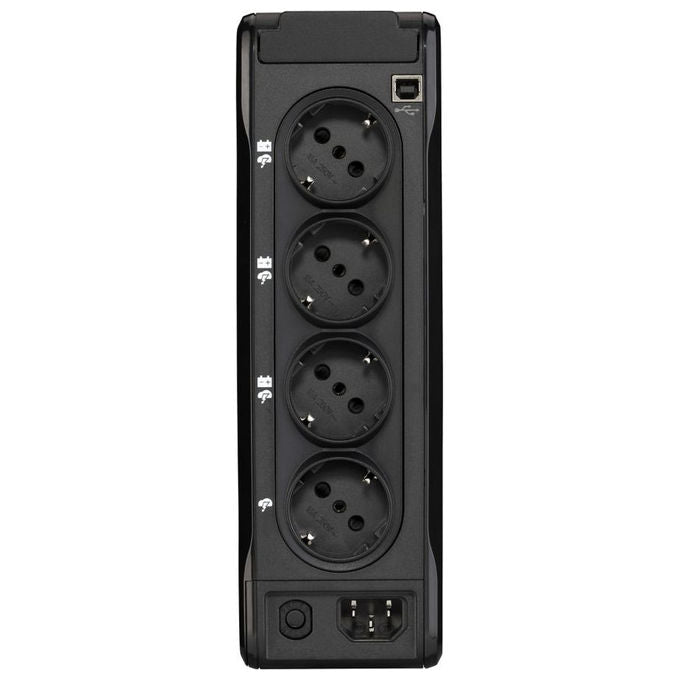 Eaton, Gruppo di Continuita' 0.9 kVA, UPS Standby con 4 Prese AC, Nero