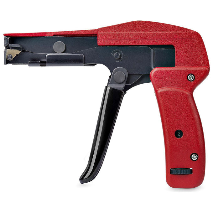 StarTech.com Pistola per Fascette Nylon Strumento per Installazione Pinza da 24 mm a 48 mm Rosso