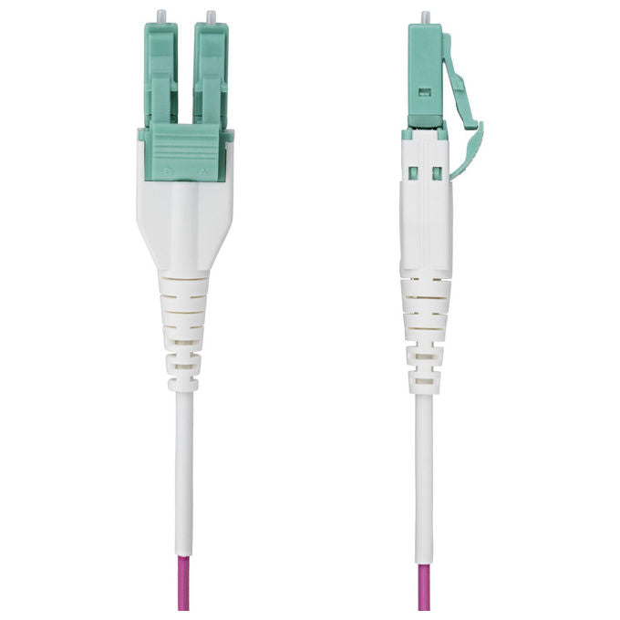 StarTech.com Cavo Fibra Ottica Multimodale 15m LC a LC UPC OM4 Viola Erica